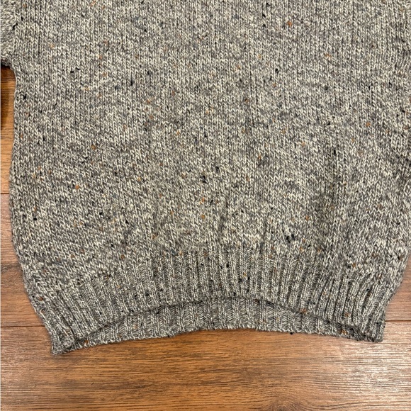 100% Wool VINTAGE Charcoal Turtleneck Sweater Unisex - Picture 6 of 10